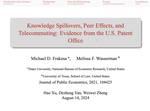 Knowledge Spillovers, Peer Effects, and Telecommuting: Evidence from the U.S. Patent Office